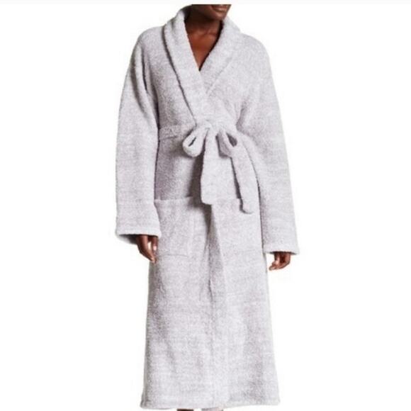 Barefoot Dreams Cozy Gray Robe - Picture 1 of 7